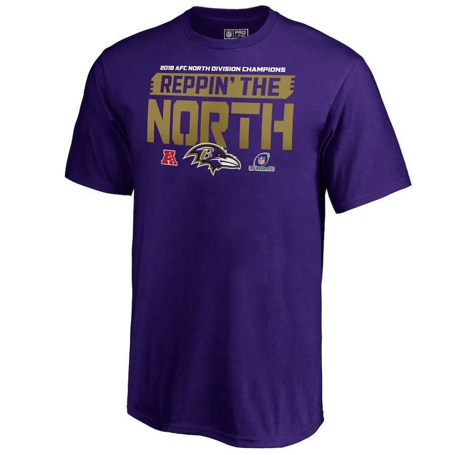 Men's Ravens Purple 2018 NFL Playoffs Reppin' The North T-Shirt,We sell and wholesale Men's Ravens Purple 2018 NFL Playoffs Reppin' The North T-Shirt on line form chian!